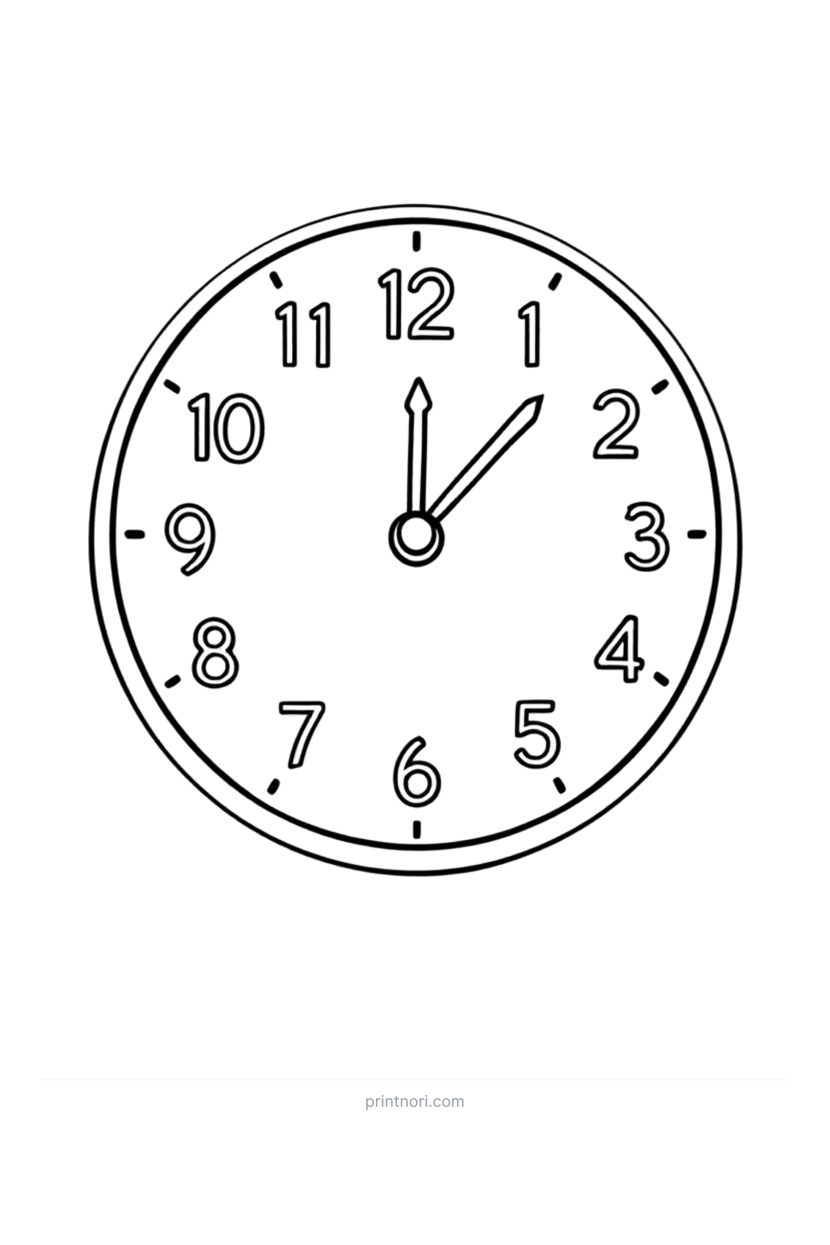 Reloj para Colorear - Imprime y juega | Materiales imprimibles gratuitos